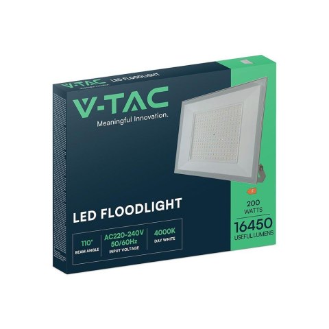 200W LED FLOODLIGHT 4000K WHITE BODY