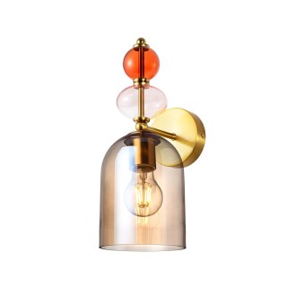 Kinkiet Tropea bursztynowy 1xE27 Light Prestige