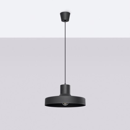 Sollux Lighting Lampa wisząca BILO czarna