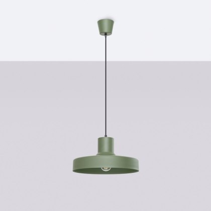 Sollux Lighting Lampa wisząca BILO zielona oliwka
