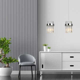Lampa wisząca Vetro chrom 2xE14 Light Prestige