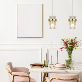 Lampa wisząca Vetro złota 2xE14 Light Prestige