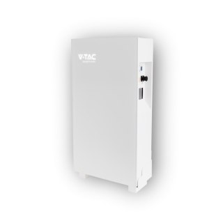 Magazyn Bank Energii V-TAC Biały Szklany Front 5.12Wh 100Ah/51.2V LiFePO4 BMS VT-51200W 10 Lat Gwarancji