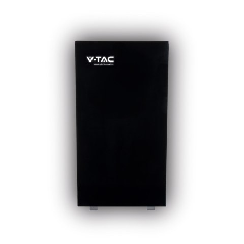 Magazyn Bank Energii V-TAC Czarny Szklany Front 5.12kWh 100Ah/51.2V LiFePO4 BMS VT-51200B 10 Lat Gwarancji