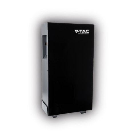 Magazyn Bank Energii V-TAC Czarny Szklany Front 5.12kWh 100Ah/51.2V LiFePO4 BMS VT-51200B 10 Lat Gwarancji