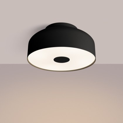 Sollux Lighting Plafon OMIQ czarny