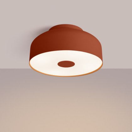Sollux Lighting Plafon OMIQ ochra czerwona