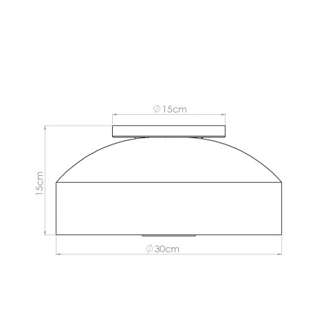 lafon OMIQ ochra czerwona – designerska lampa sufitowa