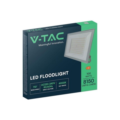 100W LED FLOODLIGHT 6500K WHITE BODY