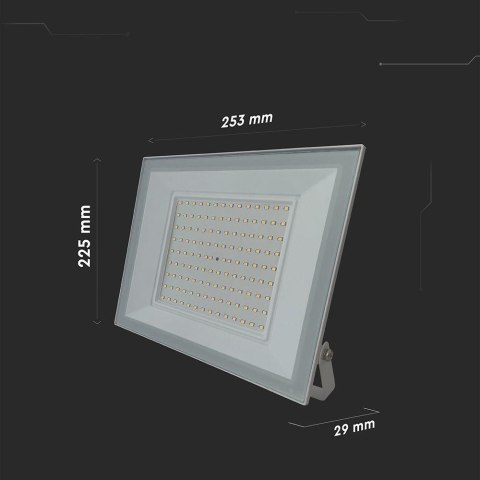 100W LED FLOODLIGHT 6500K WHITE BODY