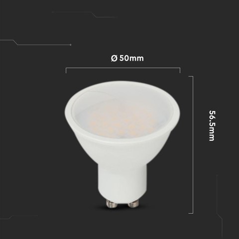 10W GU10 LED PLASTIC SPOTLIGHT-MILKY COVER WITH CREE CHIP 4000K