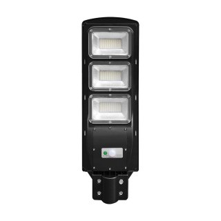 12W LED Plastic Solar Street Light 6000K Black Body