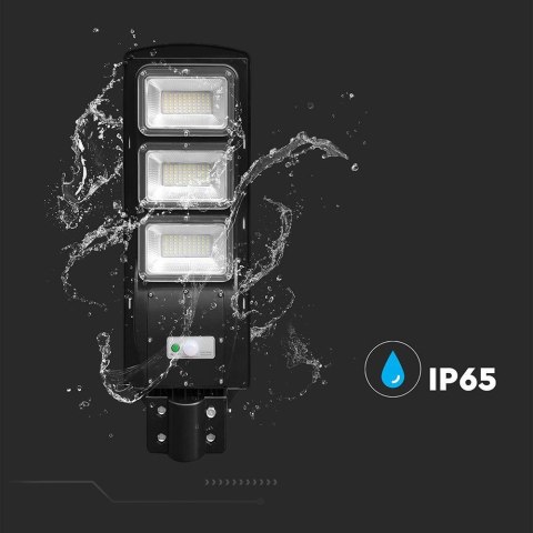 12W LED Plastic Solar Street Light 6000K Black Body