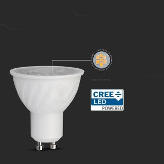 6W GU10 RIPPLE PLASTIC SPOTLIGHT-LED BY CREE-3000K 38'D DIMMABLE