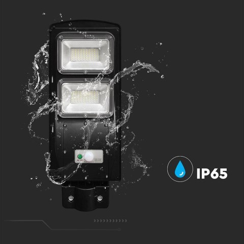 8W LED Plastic Solar Street Light 6000K Black Body