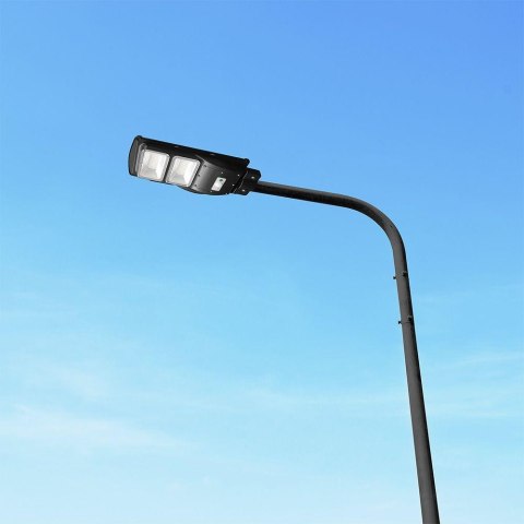 8W LED Plastic Solar Street Light 6000K Black Body
