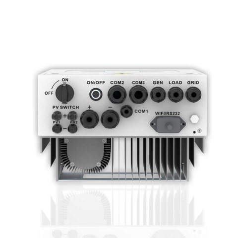 Inverter Fotovoltaico Deye Monofase Ibrido On-Grid/Off-Grid 8kW, Doppio MPPT, Senza CEI 0-21, Schermo LCD Touch, WiFi e TA Inclu