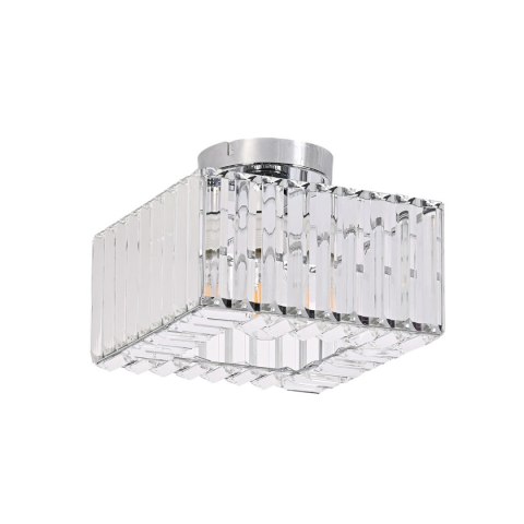 Kwadratowy plafon Vetro chrom 1xE27 Light Prestige