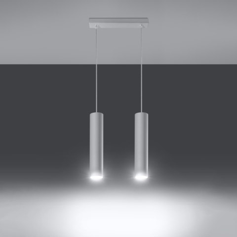 Żyrandol ZWIS SOLLUX Lampa wisząca LAGOS 2 biały