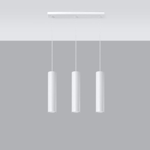 Żyrandol ZWIS SOLLUX Lampa wisząca LAGOS 3L biały