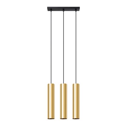 Żyrandol ZWIS SOLLUX Lampa Wisząca LAGOS 3 złoty połysk