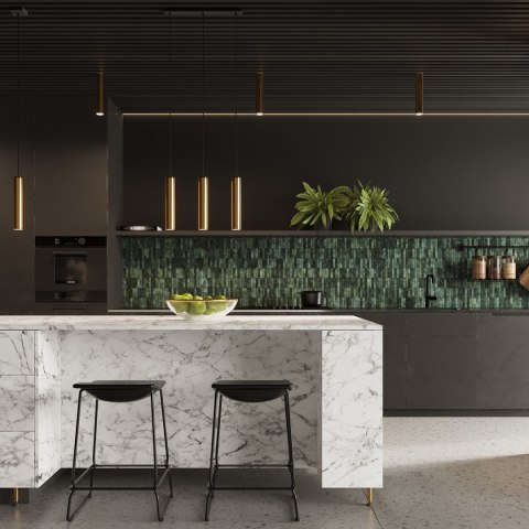 Żyrandol ZWIS SOLLUX Lampa Wisząca LAGOS 3 złoty połysk