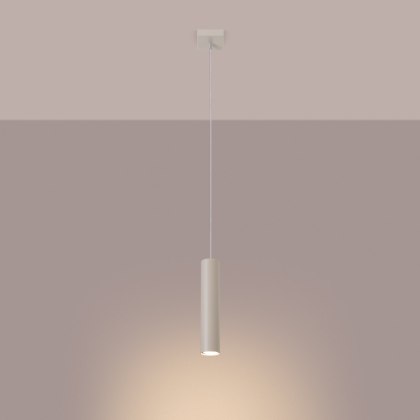 Sollux Lighting Lampa wisząca LAGOS 1 beżowa