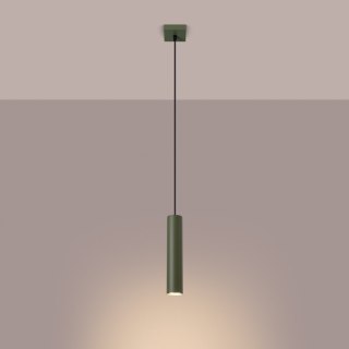 Sollux Lighting Lampa wisząca LAGOS 1 zielona oliwka