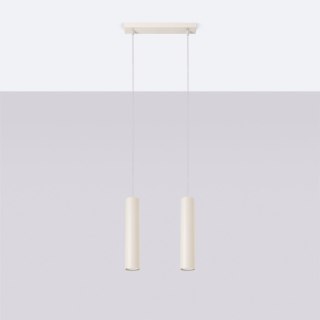 Żyrandol ZWIS SOLLUX Lampa wisząca LAGOS 2 beżowa