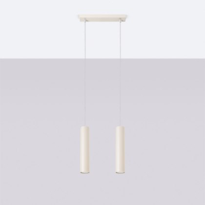 Sollux Lighting Lampa wisząca LAGOS 2 beżowa
