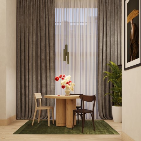 Żyrandol ZWIS SOLLUX Lampa wisząca LAGOS 3L zielona oliwka