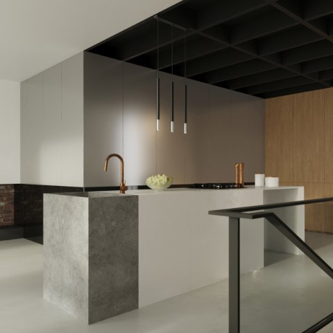 Lampa wisząca ZWIS ŻYRANDOL NAD STOŁ WYSPĘ LOFT MOZAICA 1 czarny chrom