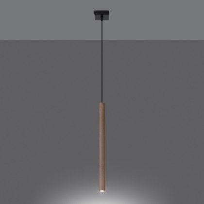 Sollux Lighting Lampa wisząca PASTELO 1 drewno