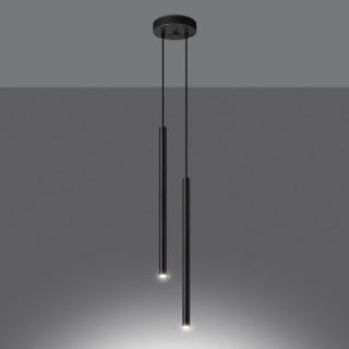 Sollux Lighting Lampa wisząca PASTELO 2 czarna
