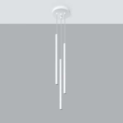 Sollux Lighting Lampa wisząca PASTELO 3P biała