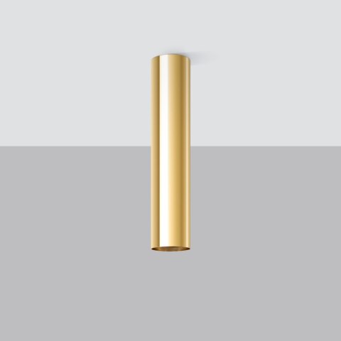 LAMPA SUFITOWA TUBA SPOT Plafon SOLLUX LAGOS 30 złoty połysk