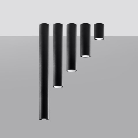 LAMPA SUFITOWA TUBA SPOT Plafon LAGOS 60 czarny