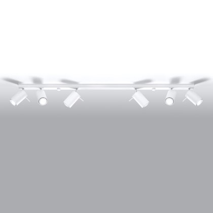 Sollux Lighting Plafon RING 6L biały