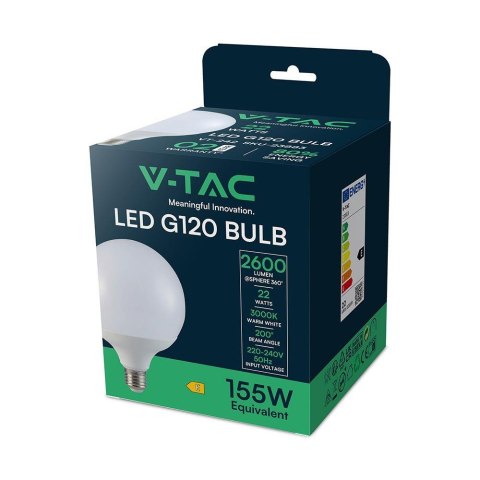 22W G120 plastic bulb 3000K E27