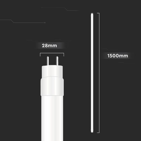 24W T8 nano plastic tube-(150CM) 6500K