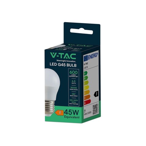 6.5W G45 plastic bulb 3000K E27