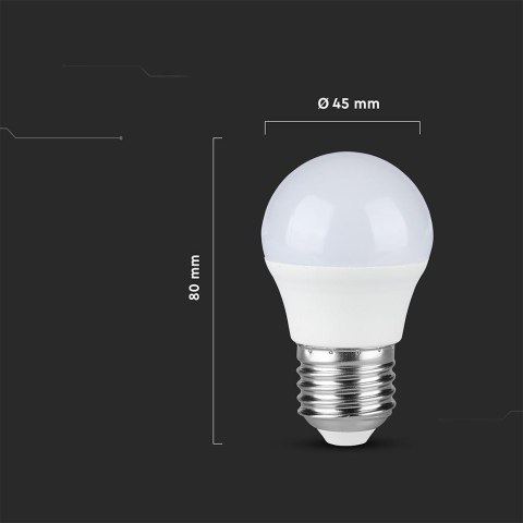 6.5W G45 plastic bulb 3000K E27