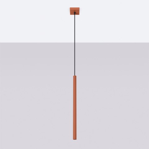 Lampa wisząca PASTELO 1 ochra czerwona