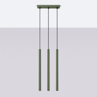 Lampa wisząca PASTELO 3 zielona oliwka