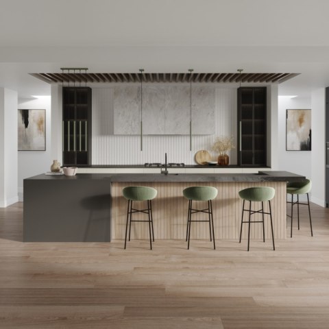 Lampa wisząca PASTELO 5P zielona oliwka