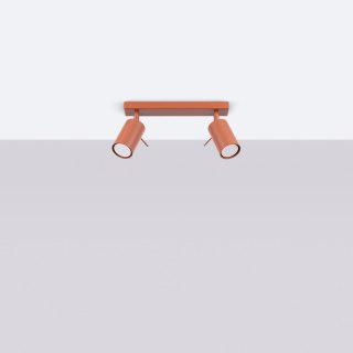 Plafon RING 2 ochra czerwona