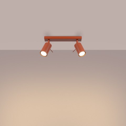 Plafon RING 2 ochra czerwona