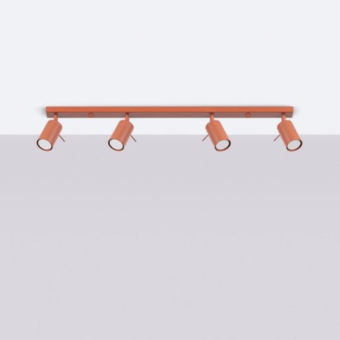 Plafon RING 4L ochra czerwona