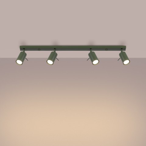 Plafon RING 4L zielony oliwkowy