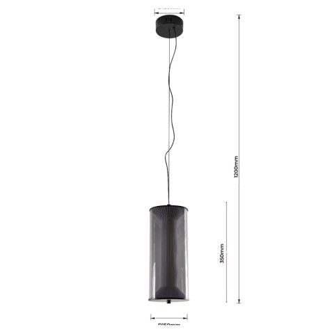 Lampa wisząca Aeris dymna LED CCT Light Prestige